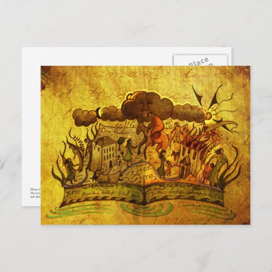 『ジェーン・アイレ』本はがき ポストカード (正面/裏面)