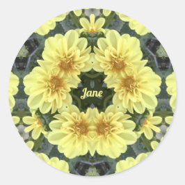 ジェーン～イースターダリアスイエローフェイスリート～ ラウンドシール