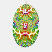ジェーン～イースター卵～色数々ののフラクタル～ セラミックオーナメント (左)