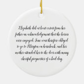 ジェーン·オン·ウマーシュ-ジェーン·オーステン·プライド&偏見 セラミックオーナメント (裏面)