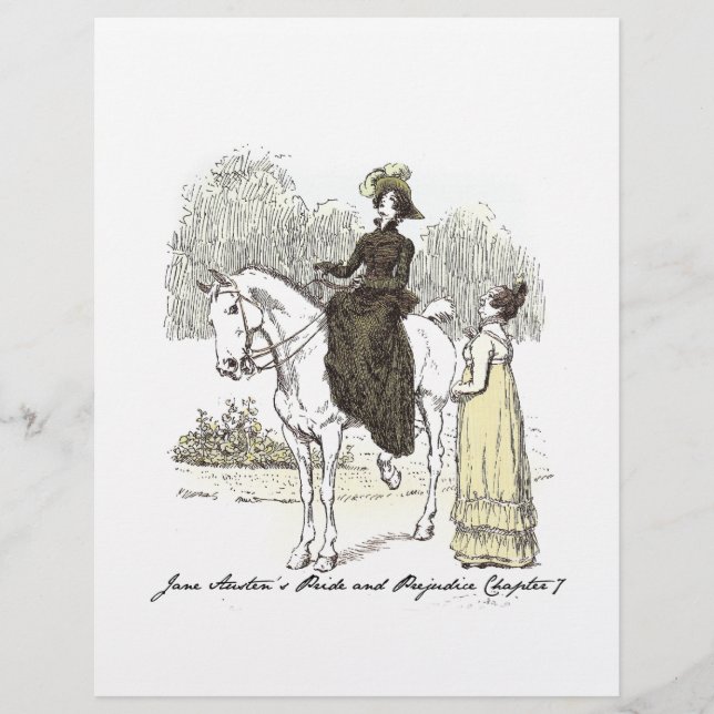 ジェーン・オン・乗馬 – Jane Austenプライド&偏見 (正面)