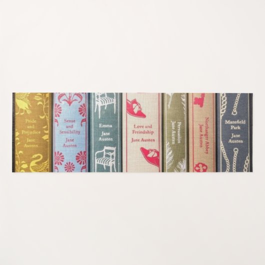 ジェーン・オースティンとその著書 ヨガマット (正面(横))