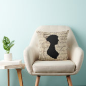 ジェーン・オースティンとトランスクリプトとシルエットだ クッション (椅子)