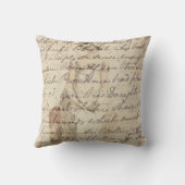 ジェーン・オースティンとトランスクリプトとシルエットだ クッション (裏面)