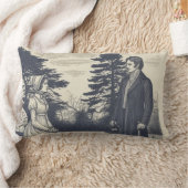 ジェーン・オースティンのカップル ランバークッション (ブランケット)