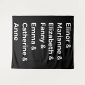 ジェーン・オースティンのヒロインたち I タペストリー (正面(横))