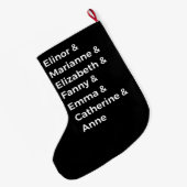 ジェーン・オースティンのヒロインたち I ラージクリスマスストッキング (裏面 (吊り時))