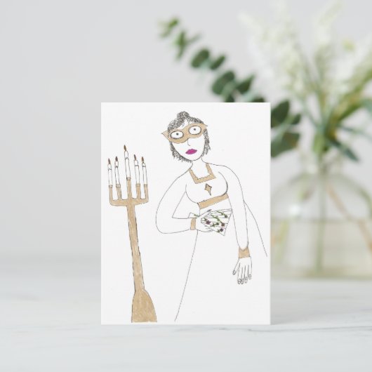 ジェーン・オースティンの不気味な仮面ボール ポストカード (スタンド正面)