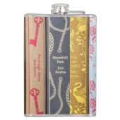 ジェーン・オースティンの小説 フラスク (裏面)