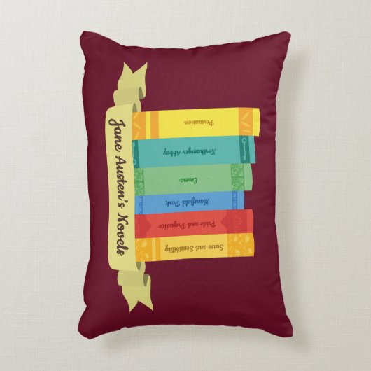 ジェーン・オースティンの小説III アクセントクッション (正面(垂直))