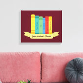 ジェーン・オースティンの小説III キャンバスプリント (インサイチュ (リビング))