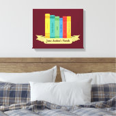 ジェーン・オースティンの小説III キャンバスプリント (インサイチュ (寝室))