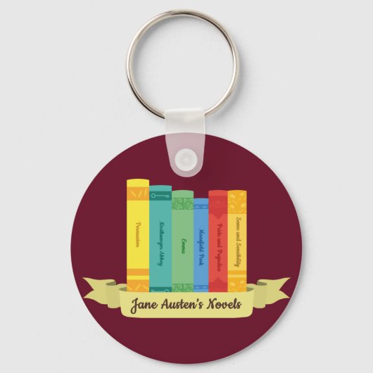 ジェーン・オースティンの小説III キーホルダー (正面)