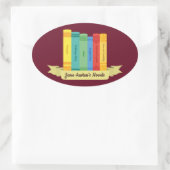 ジェーン・オースティンの小説III 楕円形シール (バッグ)