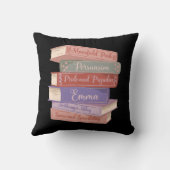 ジェーン・オースティンの小説V クッション (裏面)