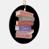 ジェーン・オースティンの小説V セラミックオーナメント (右)