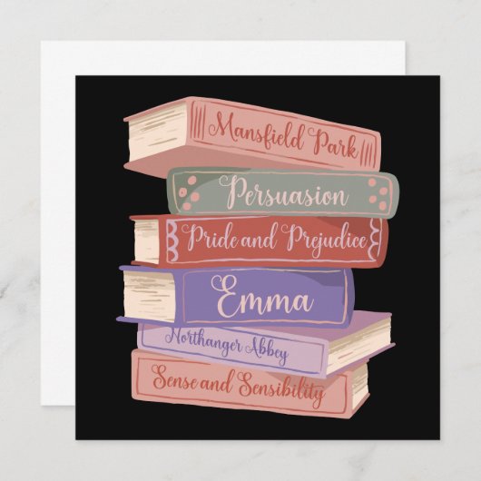 ジェーン・オースティンの小説V 招待状 (正面/裏面)