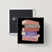 ジェーン・オースティンの小説V 缶バッジ (正面&裏面)