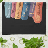 ジェーン・オースティンの小説VII キッチンタオル (折り畳み)