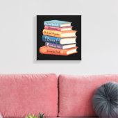 ジェーン・オースティンの小説VII キャンバスプリント (インサイチュ (リビング))