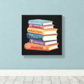 ジェーン・オースティンの小説VII キャンバスプリント (インサイチュ (ウッドフロア))