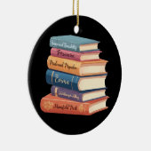 ジェーン・オースティンの小説VII セラミックオーナメント (右)