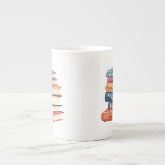 ジェーン・オースティンの小説VII ボーンチャイナマグカップ (正面)