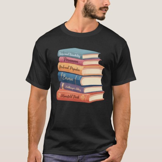 ジェーン・オースティンの小説VII Tシャツ (正面)