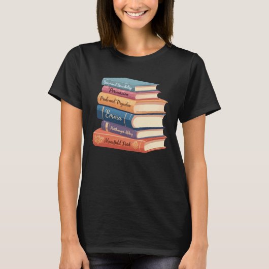 ジェーン・オースティンの小説VII Tシャツ (正面)