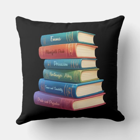 ジェーン・オースティンの小説VIII クッション (裏面)
