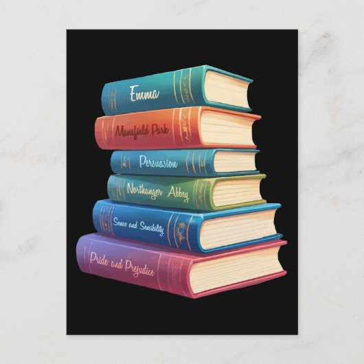 ジェーン・オースティンの小説VIII ポストカード (正面)