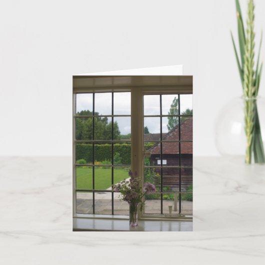 ジェーン・オースティンの窓からチャウトン・コッタグを見ながら カード (正面)