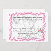 ジェーン・オースティンの結婚式の招待状 招待状 (正面/裏面)