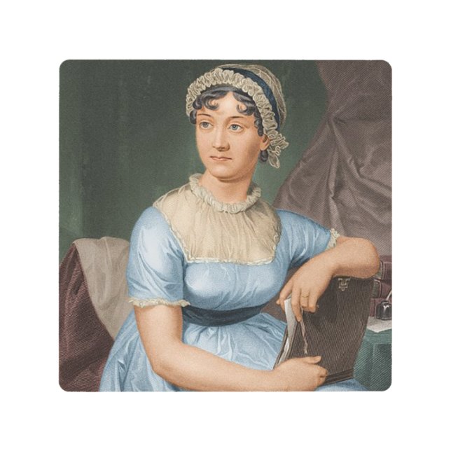 ジェーン・オースティンポートレート メタルプリント (正面)