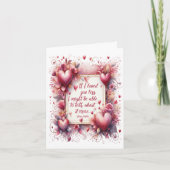 ジェーン・オースティン名言 - 愛が少なければ、話せるのに バレンタインカード カード (正面)