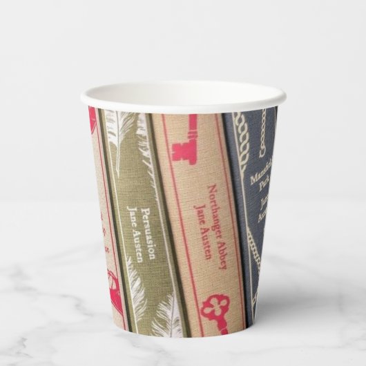 ジェーン・オースティン小説 紙コップ (裏面)