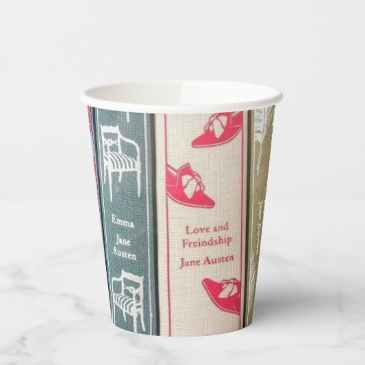 ジェーン・オースティン小説 紙コップ (左)