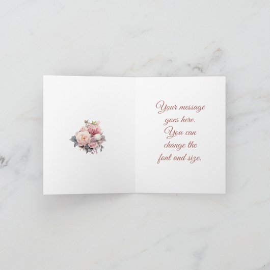 ジェーン・オースティン引用文グリーティングカード カード (内部)