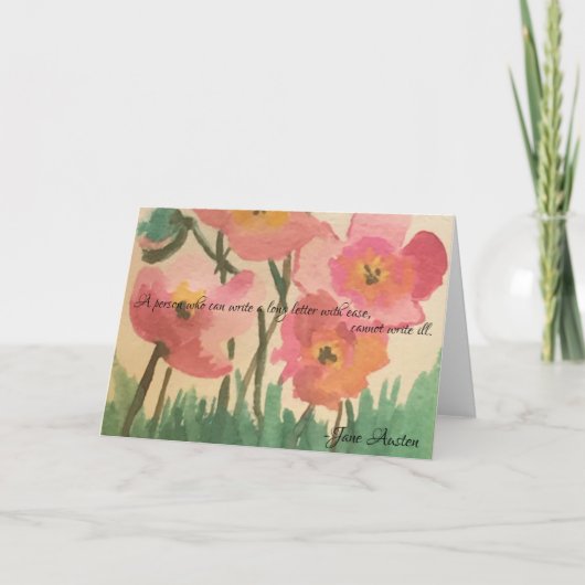 ジェーン・オースティン文房具 シーズンカード (正面)