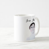 ジェーン・オースティン水彩画マグカップ コーヒーマグカップ (正面右)