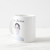 ジェーン・オースティン水彩画マグカップ コーヒーマグカップ (正面左)