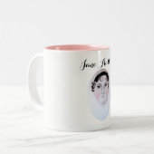 ジェーン・オースティン水彩画マグカップ ツートーンマグカップ (正面左)