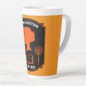 ジェーン・オースティン・イングリッシュ小説家 カフェラテマグ (右アングル)