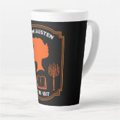 ジェーン・オースティン・イングリッシュ小説家 カフェラテマグ (右アングル)