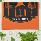 ジェーン・オースティン・イングリッシュ小説家 キッチンタオル (折り畳み)