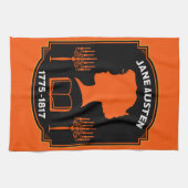 ジェーン・オースティン・イングリッシュ小説家 キッチンタオル (横)