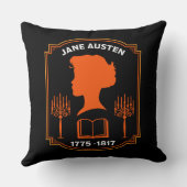 ジェーン・オースティン・イングリッシュ小説家 クッション (裏面)