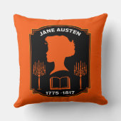 ジェーン・オースティン・イングリッシュ小説家 クッション (裏面)
