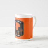 ジェーン・オースティン・イングリッシュ小説家 ボーンチャイナマグカップ (正面右)