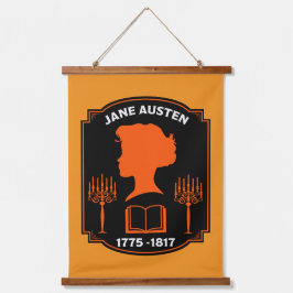 ジェーン・オースティン・イングリッシュ小説家 吊り下げ型タペストリー